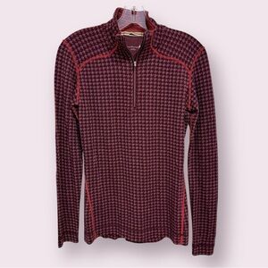 Smartwool Houndstooth 1/4 Zip Base Layer